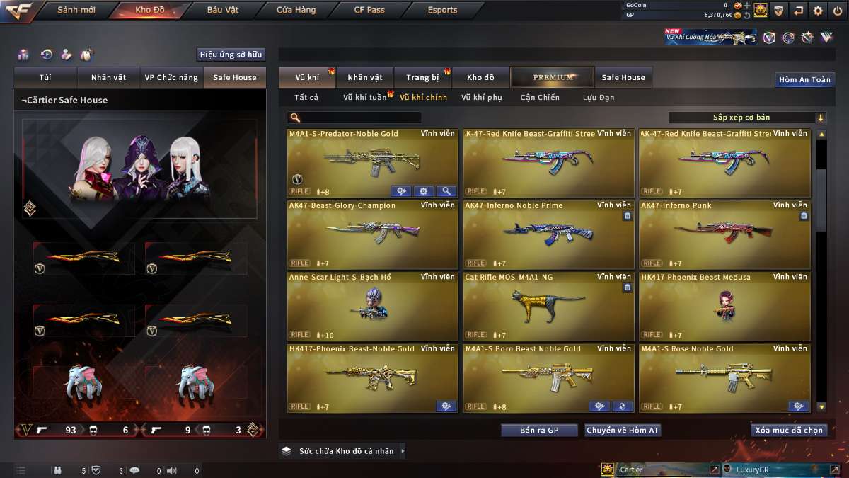 shop acc cf uy tin gia re